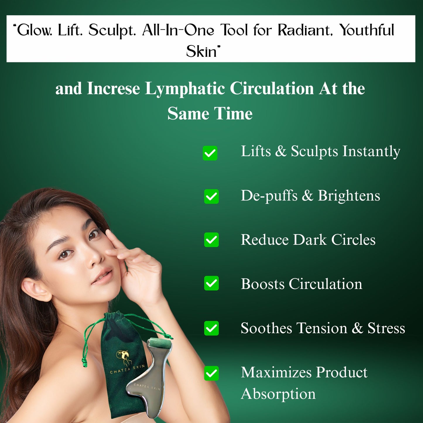 Gua Sha GlowSculpt Duo Tool