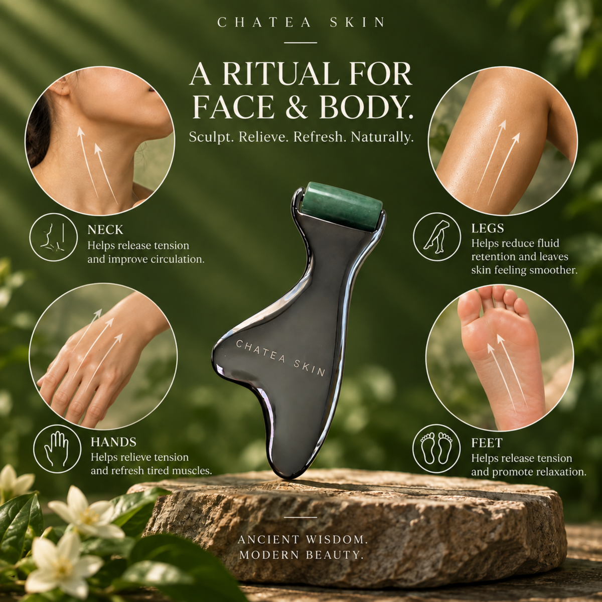 Gua Sha GlowSculpt Duo Tool
